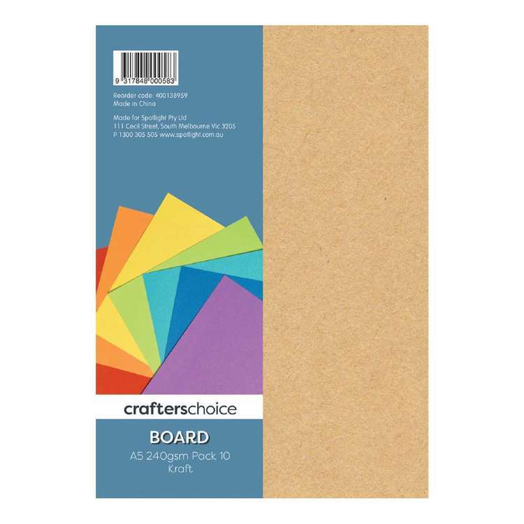 Crafters Choice 240 gsm 10 Pack Board