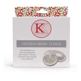 Kate's Kitchen 85 mm Jar Seal 12 Pack Clear