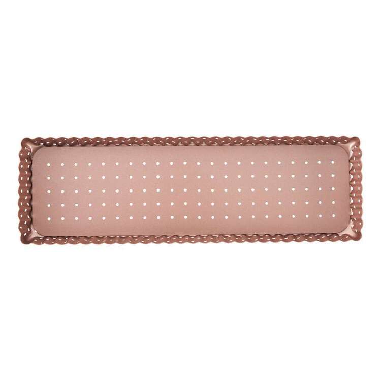 Wiltshire Perforated Rectangle Tart Pan Rose Gold
