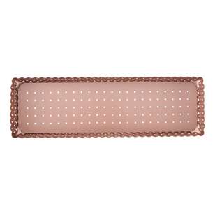 Wiltshire Perforated Rectangle Tart Pan Rose Gold