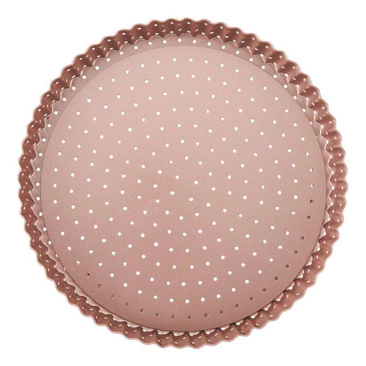 Wiltshire Perforated Round Quiche Pan Rose Gold