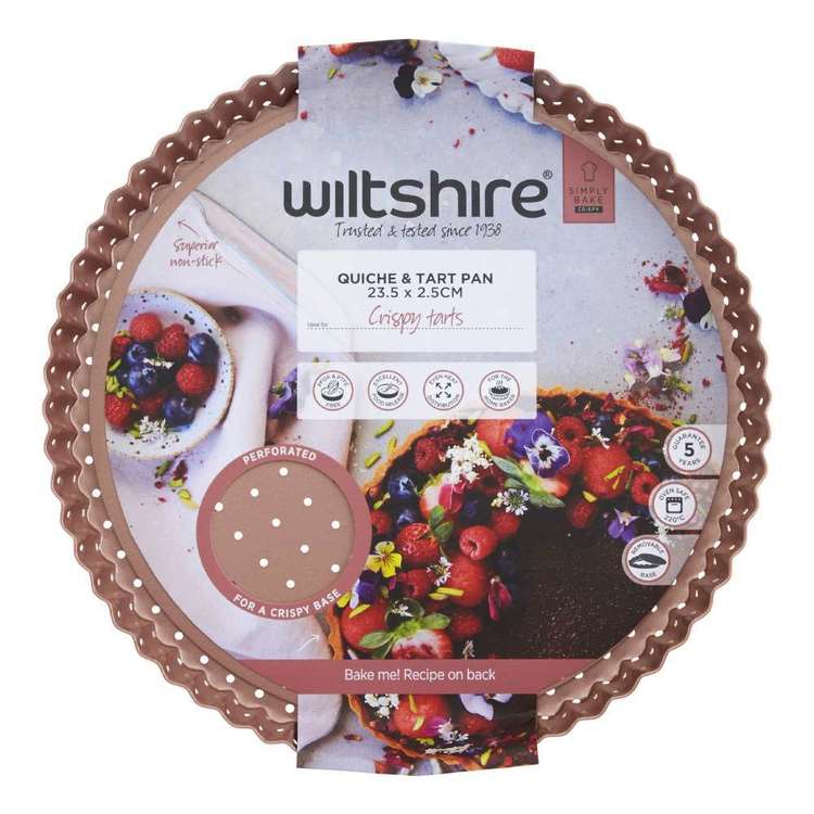 Wiltshire Perforated Round Quiche Pan Rose Gold
