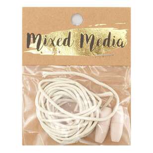 Ribtex Mixed Media Jute Cord With Clasp 2 Pack Natural 25 mm