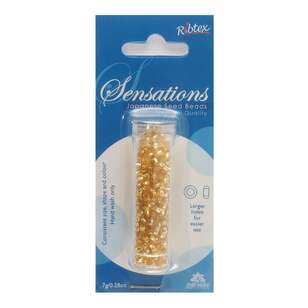 Ribtex Toho Silver Lined 3 mm Glass Seed Bead Pack Light Gold 3 mm