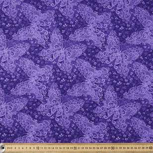Timeless Treasures Butterfly Blender Cotton Fabric Purple 112 cm