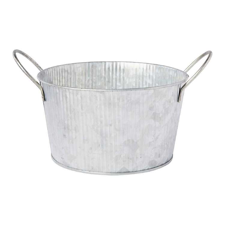 Francheville Galvanised Bucket Silver