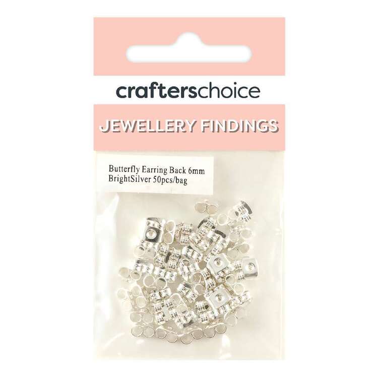 Butterfly Clutch Earring Back, Surgical Steel - Retail Pack (1 Dozen Tubes,  20 Pieces/Tube)