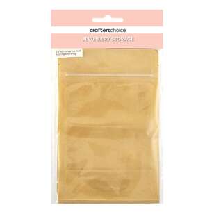 Crafters Choice Paper Zip Lock Bag 6 Pack Brown 100 x 150 mm