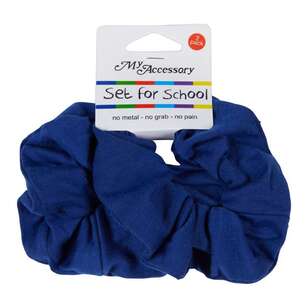 My Accessory Set For School Large Cotton Scrunchies 2 Pack Royal 3 x 11 x 13
