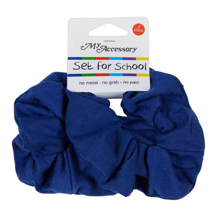 My Accessory Set For School Large Cotton Scrunchies 2 Pack