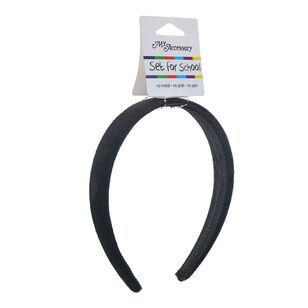 My Accessory Set For School Aliceband Velvet Headband Black 3.5 x 18 x 11mm