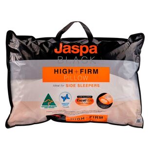 Jaspa Black High/Firm Pillow White Standard