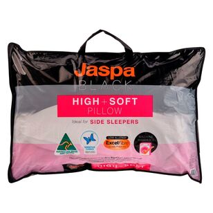 Jaspa Black High/Soft Pillow White Standard