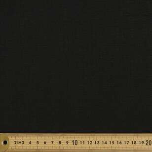 Plain 135 cm Fancy Viscose Slub Washer Fabric Black 135 cm