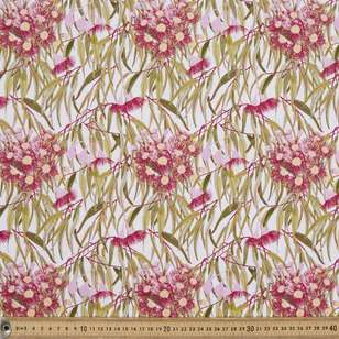 Anne Waters Flowering Gum Cotton Fabric Pink 112 cm