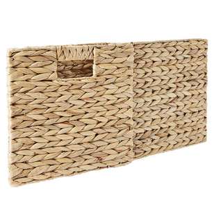 Living Space Collapsible Storage 27 cm Cube Basket Natural 27 x 27 x 27 cm