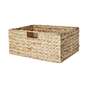 Living Space 40 x 30 cm Storage Cube Basket Natural 40 x 30 x 18 cm