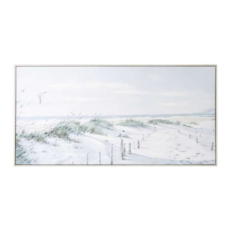 Tag Richard MacNeil Footpath To Beach Framed Canvas Multicoloured 50 x 100 cm