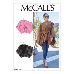McCall's Pattern M8029 Misses' Capes & Belt