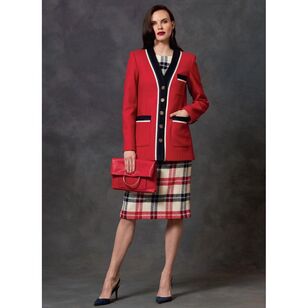 Vogue Pattern V1643 Misses'/ Misses' Petite Jacket, Dress And Skirt