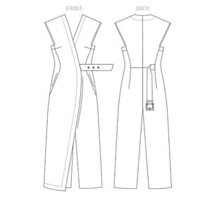 Vogue Sewing Pattern V1645 Misses' Jumpsuit White