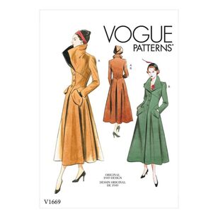 Vogue Pattern V1669 Misses' Outerwear