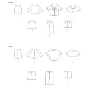Simplicity Pattern S9032 18'' Unisex Doll Clothes