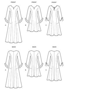New Look Pattern N6635 Misses' Princess Seamed Dresses 8 - 20