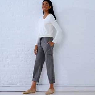 New Look Pattern N6644 Misses' Cargo Pants and Knit Top 8 - 20