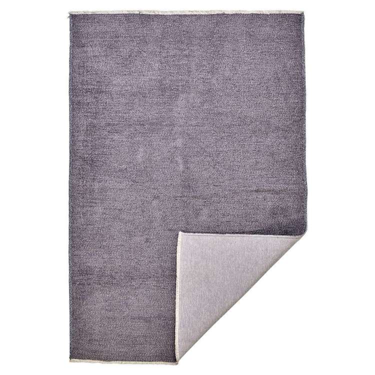 KOO Home Dual Reversible 120 x 180 cm Floor Rug Charcoal