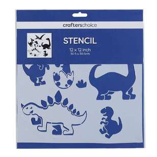 Crafters Choice Dino Stencil Dino 12 x 12 in