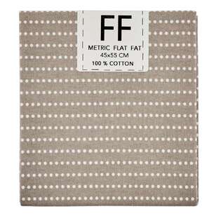 Spring Fling Dotty Stripe Cotton Flat Fat Grey 45 x 55 cm