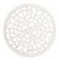 Living Space Etched Wooden Round Mandala Hanging White 75 cm