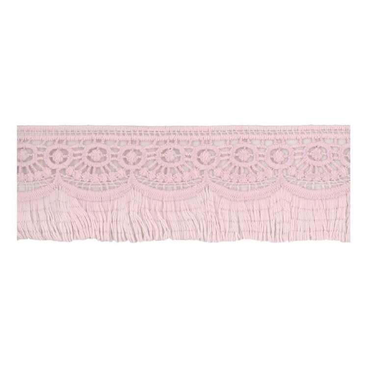 Simplicity Lace Fringe Pink 50.8 mm x 90 cm