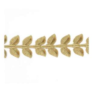 Simplicity Twin Leaf Trim Gold 47.6 mm x 90 cm