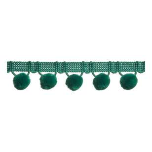 Simplicity Ball Fringe By The Spool Green 28.6 mm