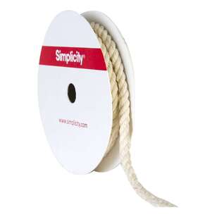 Simplicity Twisted Cotton Cord Natural 4.76mm