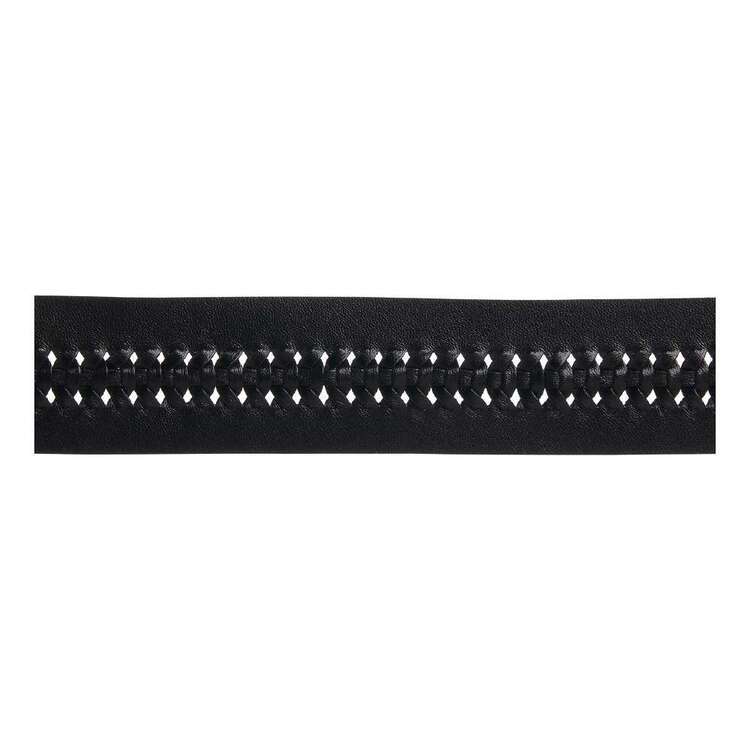 Simplicity Faux Leather Braid # 2 Black 25 mm