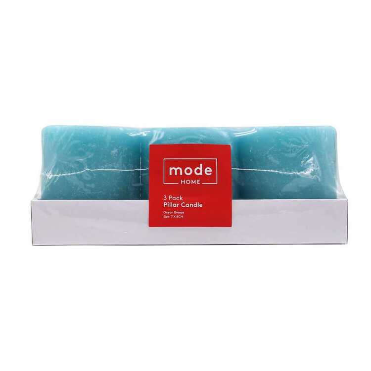Mode Ocean Breeze Scented Candle Jar 3 Pack
