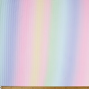 Rainbow Pleated Tulle Fabric Rainbow 90 cm