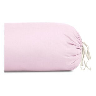 Fresh Cotton Bolster Pillowcase Blush Standard