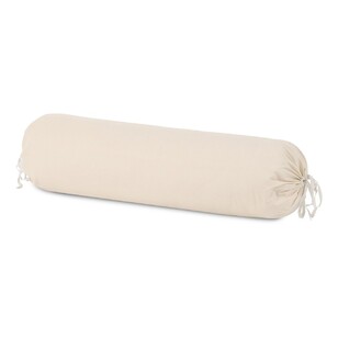 Fresh Cotton Bolster Pillowcase Sand Standard