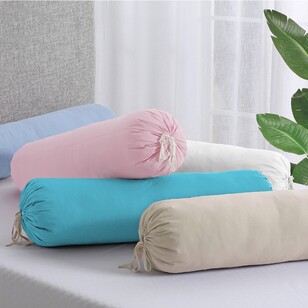 Fresh Cotton Bolster Pillowcase Blush Standard