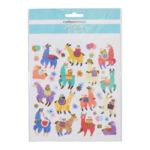Crafters Choice Party Lama Sticker Multicoloured
