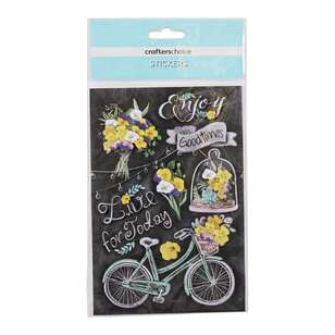 Crafters Choice Live For Today Sticker  Multicoloured