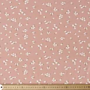 Sweety Printed 135 cm Rayon Fabric Pink 135 cm