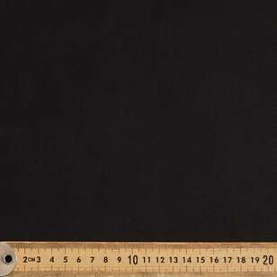 Plain 148 cm Suede Scuba Knit Fabric Black 148 cm