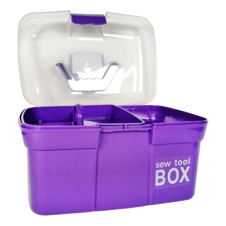 Timber & Thread Sew Tool Box Purple | Spotlight Australia