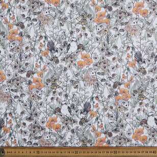 Scenic Route Ringtail Possum Cotton Fabric Ivory 112 cm