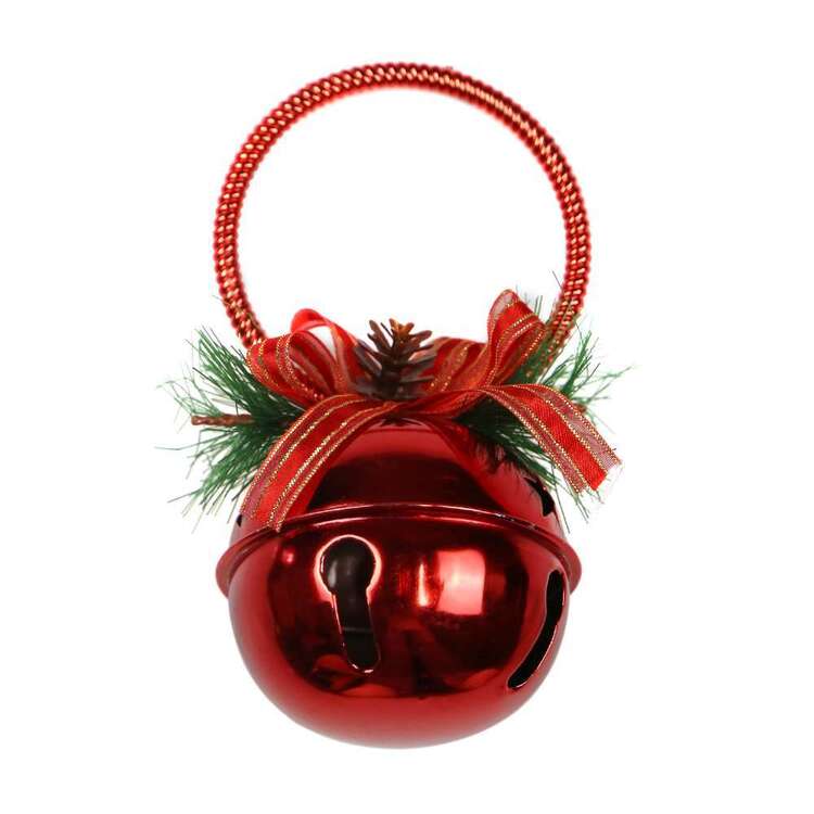 Jolly & Joy Jingle Bell With Bow Red